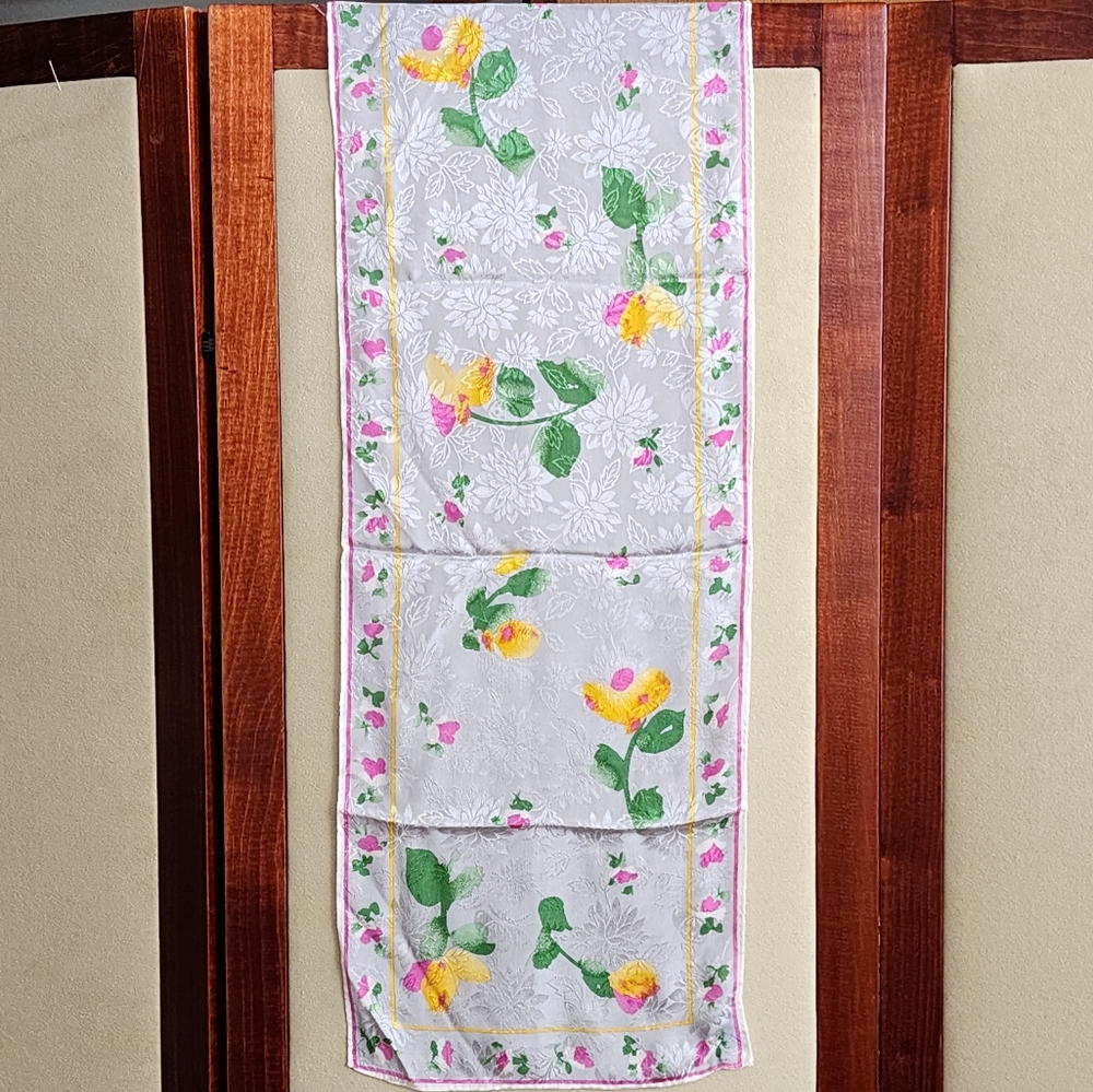 Albert Nipon Rectangular Silk Scarf Vintage - image 5